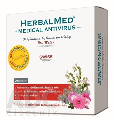 HERBALMED Medical Antivirus Dr. Weiss bylinné pastilky 1x20 ks