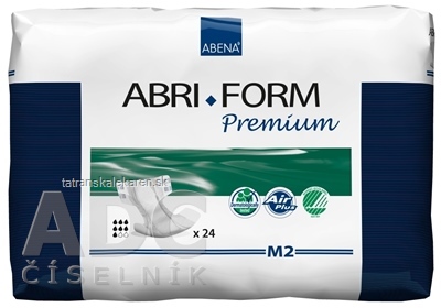 ABENA ABRI FORM Premium M2 plienkové nohavičky priedušné, boky 70-110 cm, savosť 2600 ml, 1x24 ks