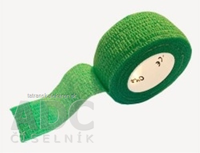 MEDIC Bandáž Finger Zelená 2,5cm x 4,5m, náplasť elastická (rýchloobväz), 1x1 ks