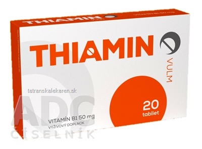 VULM THIAMIN tbl (vitamín B1 50 mg) 1x20 ks