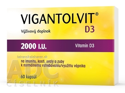 Vigantolvit D3 2000 IU cps 1x60 ks