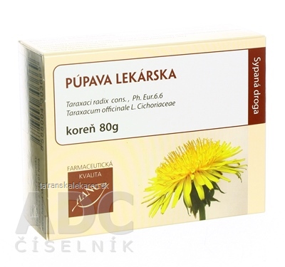 HANUS PÚPAVA LEKÁRSKA KOREŇ vákuové bal. 1x80 g