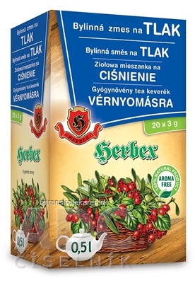 HERBEX Bylinná zmes na TLAK záparové vrecúška 20x3 g (60 g)