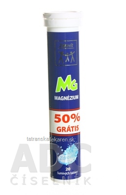 Zdrovit MAGNEZIUM 50% grátis tbl eff (šumivé tablety) 1x20 ks