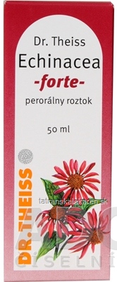 Pregrippal (Dr. Theiss Echinacea forte) sol por (fľ. skl. hnedá) 1x50 ml