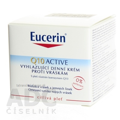 Eucerin Q10 ACTIVE denný krém proti vráskam vyhladzujúci na citlivú pokožku 1x50 ml