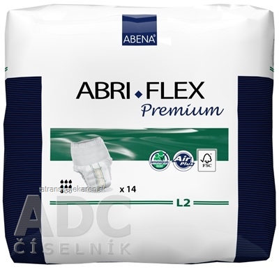 ABENA ABRI FLEX Premium L2 navliekacie plienkové nohavičky, priedušné, boky 100-140 cm, savosť 1900 ml, 1x14 ks