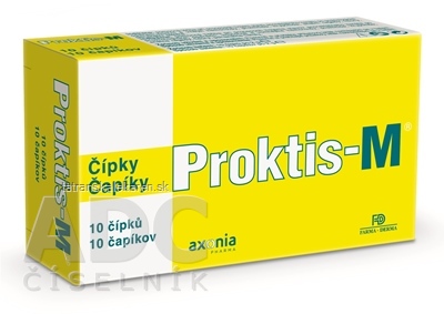 PROKTIS-M rektálne čapíky na hojenie rán s obsahom kyseliny hyalurónovej 1x10 ks