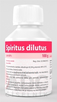 Spiritus dilutus sol der (fľ.HDPE) 1x100 g