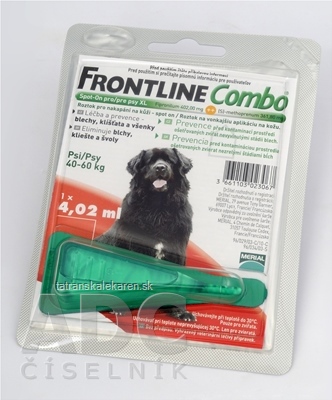 FRONTLINE Combo Spot-On pre psy XL sol (na kožu, psy 40-60 kg) 1x4,02 ml