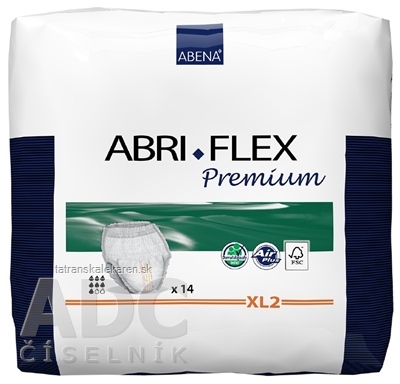 ABENA ABRI FLEX Premium XL2 navliekacie plienkové nohavičky, priedušné, boky, 130-170 cm, savosť 1900 ml, 1x14 ks