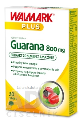 WALMARK Guarana 800 mg tbl (inov. obal 2019) 1x30 ks