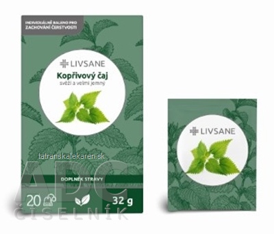 LIVSANE Žihľavový čaj bylinný čaj 20x1,6 g (32 g)