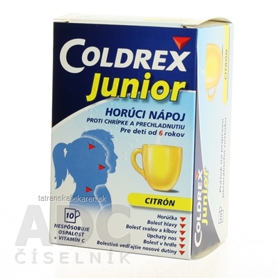 Coldrex Junior Citrón plo por (vre.papier/PE/Al/PE) 1x10 ks