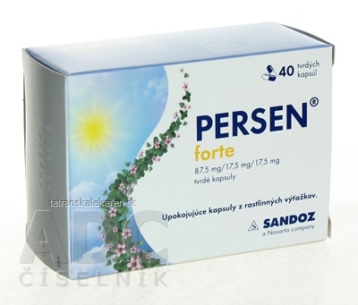 PERSEN forte cps dur (87,5 mg/17,5 mg/17,5 mg) 4x10 ks (40 ks)