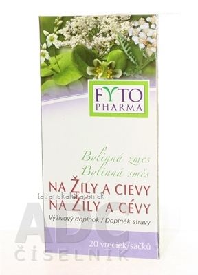 FYTO Bylinná zmes NA ŽILY A CIEVY 20x1,25 g (25 g)