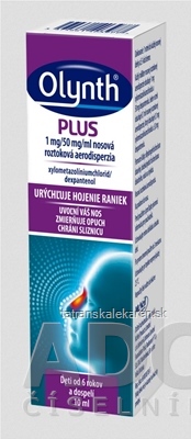 OLYNTH PLUS 1 mg/50 mg/ml aer nao (fľ.HDPE biela) 1x10 ml