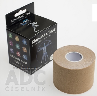 Kine-MAX Classic Kinesiology Tape béžová tejpovacia páska 5cm x 5m, 1x1 ks