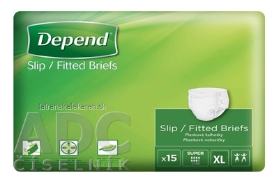 DEPEND Slip SUPER XL priedušné plienkové nohavičky 1x15 ks