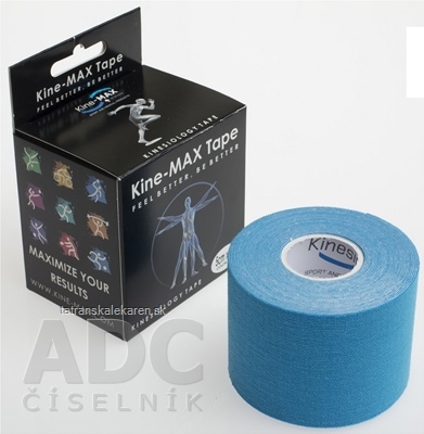 Kine-MAX Classic Kinesiology Tape modrá tejpovacia páska 5cm x 5m, 1x1 ks