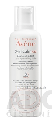 AVENE XeraCalm A.D BAUME RELIPIDANT relipidačný balzam, veľmi suchá koža (sterile cos.) 1x400 ml