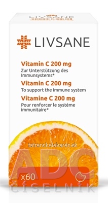 LIVSANE Vitamín C 200 mg tbl 1x60 ks