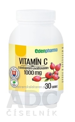 EDENPharma VITAMÍN C 1000 mg tbl s postupným uvoľňovaním 1x30 ks