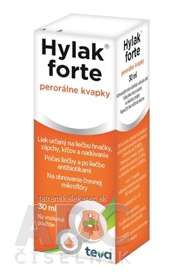 HYLAK FORTE gtt por (liek.) 1x30 ml