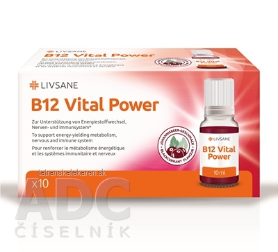 LIVSANE B12 Životná sila roztok v ampulkách 10x10 ml (100 ml)