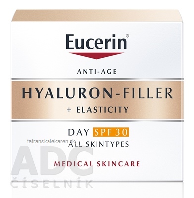 Eucerin HYALURON-FILLER+ELASTICITY DAY SPF 30 denný krém, anti-age, 1x50 ml