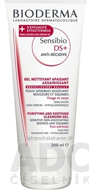 BIODERMA Sensibio DS+ moussant anti-recidive jemne čistiaci penivý gél 1x200 ml