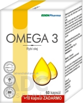 EDENPharma OMEGA 3 cps 60 +10 zadarmo (70 ks)