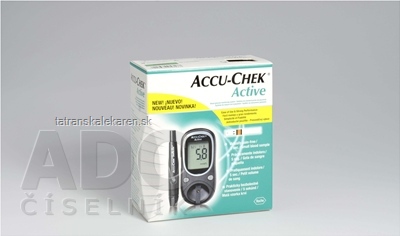 ACCU-CHEK Active Kit glukomer + príslušenstvo na monitorovanie glykémie 1x1 set