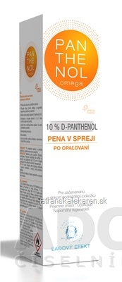 omega PANTHENOL 10% ĽADOVÝ EFEKT pena v spreji po opaľovaní 1x150 ml