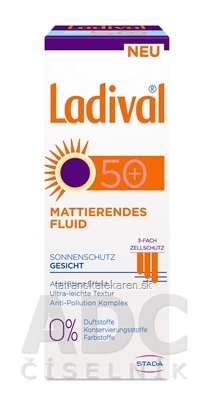 Ladival URBAN fluid SPF 50+ na ochranu tváre pri opaľovaní 1x50 ml