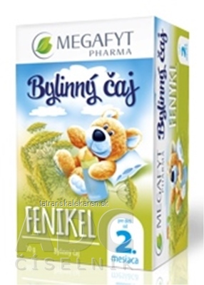 MEGAFYT Bylinný čaj FENIKEL pre deti od 2. mesiaca, 20x1,5 g (30 g)