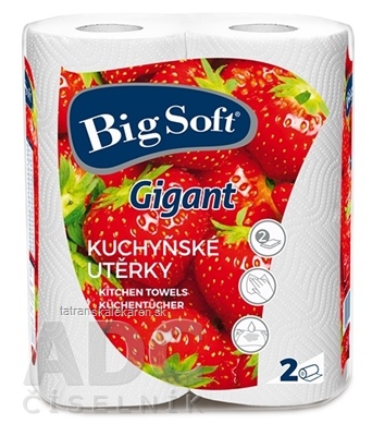 Big Soft Gigant Papierové kuchynské utierky kotúče 1x2 ks