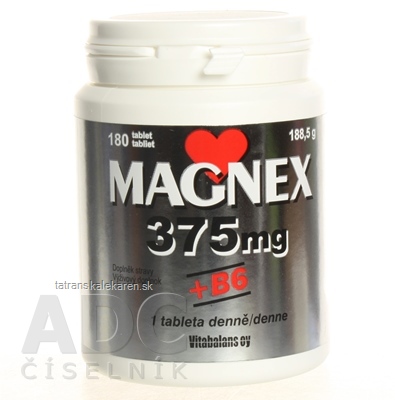 Vitabalans MAGNEX 375 mg + B6 tbl 1x180 ks