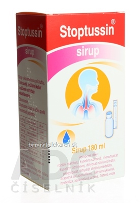 Stoptussin sirup sir (fľ.skl.+ dávkov.pipeta) 1x180 ml