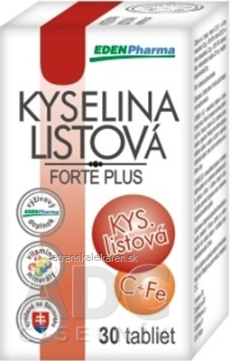 EDENPharma KYSELINA LISTOVÁ forte plus tbl 1x30 ks