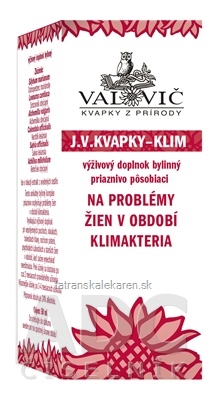 J.V. KVAPKY - KLIM na problémy žien v období klimaktéria 1x50 ml